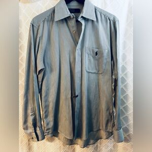 Ralph Lauren Light Blue & White Pinstripe Dress Shirt